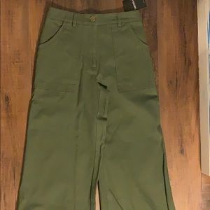 High waist flare bottom pants